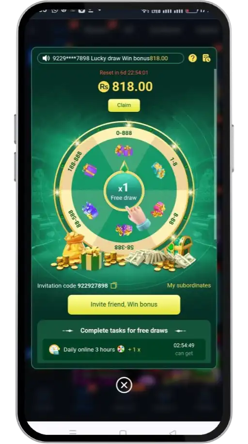 388win game first deposit bonus rs. 777