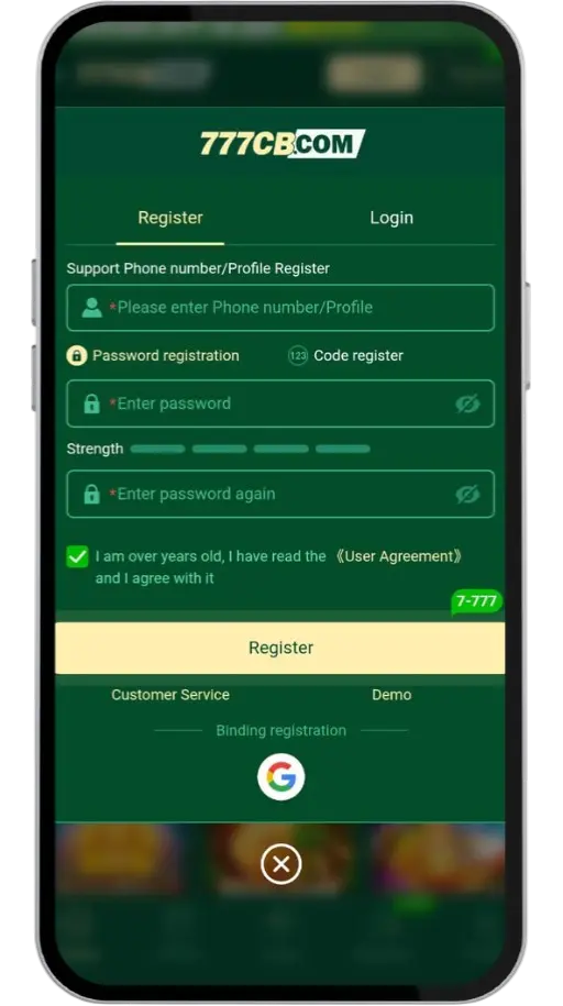 Sign up for the 777cb game and get 777 bonuse