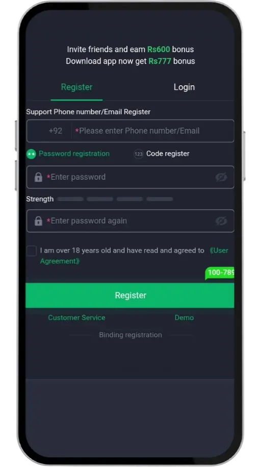 register your account on the Z777 game and get 555 bonus.